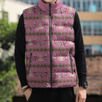 Australia Pink Galah Christmas Sleeveless Puffer Jacket Eolophus Roseicapilla Bottlebrush Seamless - Aussie Hoodie