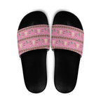 Australia Pink Galah Christmas Slide Sandals Eolophus Roseicapilla Bottlebrush Seamless - Aussie Hoodie
