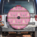 Australia Pink Galah Christmas Spare Tire Cover Eolophus Roseicapilla Bottlebrush Seamless - Aussie Hoodie