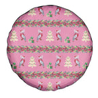 Australia Pink Galah Christmas Spare Tire Cover Eolophus Roseicapilla Bottlebrush Seamless - Aussie Hoodie