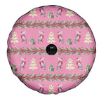 Australia Pink Galah Christmas Spare Tire Cover Eolophus Roseicapilla Bottlebrush Seamless - Aussie Hoodie