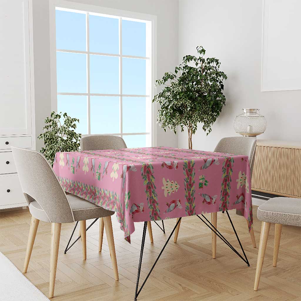 Australia Pink Galah Christmas Tablecloth Eolophus Roseicapilla Bottlebrush Seamless - Aussie Hoodie