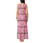 Australia Pink Galah Christmas Tank Maxi Dress Eolophus Roseicapilla Bottlebrush Seamless - Aussie Hoodie