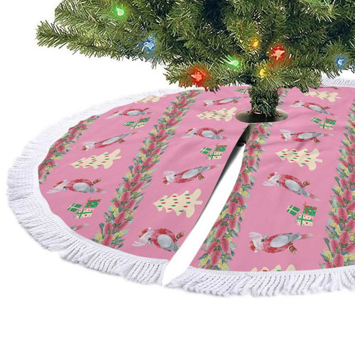 Australia Pink Galah Christmas Tree Skirt Eolophus Roseicapilla Bottlebrush Seamless - Aussie Hoodie