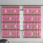 Australia Pink Galah Christmas Window Curtain Eolophus Roseicapilla Bottlebrush Seamless - Aussie Hoodie