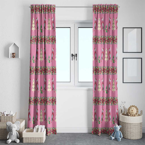 Australia Pink Galah Christmas Window Curtain Eolophus Roseicapilla Bottlebrush Seamless - Aussie Hoodie