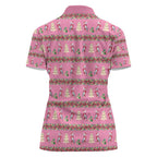Australia Pink Galah Christmas Women Polo Shirt Eolophus Roseicapilla Bottlebrush Seamless - Aussie Hoodie