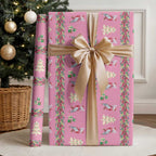 Australia Pink Galah Christmas Wrapping Paper Eolophus Roseicapilla Bottlebrush Seamless - Aussie Hoodie