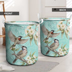 Australia Red Wattlebird Laundry Basket Eucalyptus Alba Indigenous Art - Aussie Hoodie