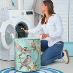 Australia Red Wattlebird Laundry Basket Eucalyptus Alba Indigenous Art - Aussie Hoodie