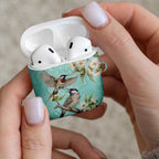 Australia Red Wattlebird AirPods Case Eucalyptus Alba Indigenous Art - Aussie Hoodie