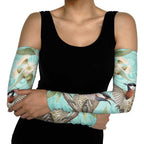 Australia Red Wattlebird Arm Sleeves Eucalyptus Alba Indigenous Art - Aussie Hoodie