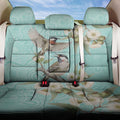 Australia Red Wattlebird Back Car Seat Cover Eucalyptus Alba Indigenous Art - Aussie Hoodie