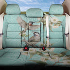 Australia Red Wattlebird Back Car Seat Cover Eucalyptus Alba Indigenous Art - Aussie Hoodie