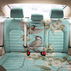 Australia Red Wattlebird Back Car Seat Cover Eucalyptus Alba Indigenous Art - Aussie Hoodie