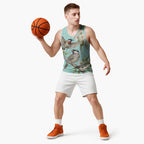 Australia Red Wattlebird Basketball Jersey Eucalyptus Alba Indigenous Art - Aussie Hoodie