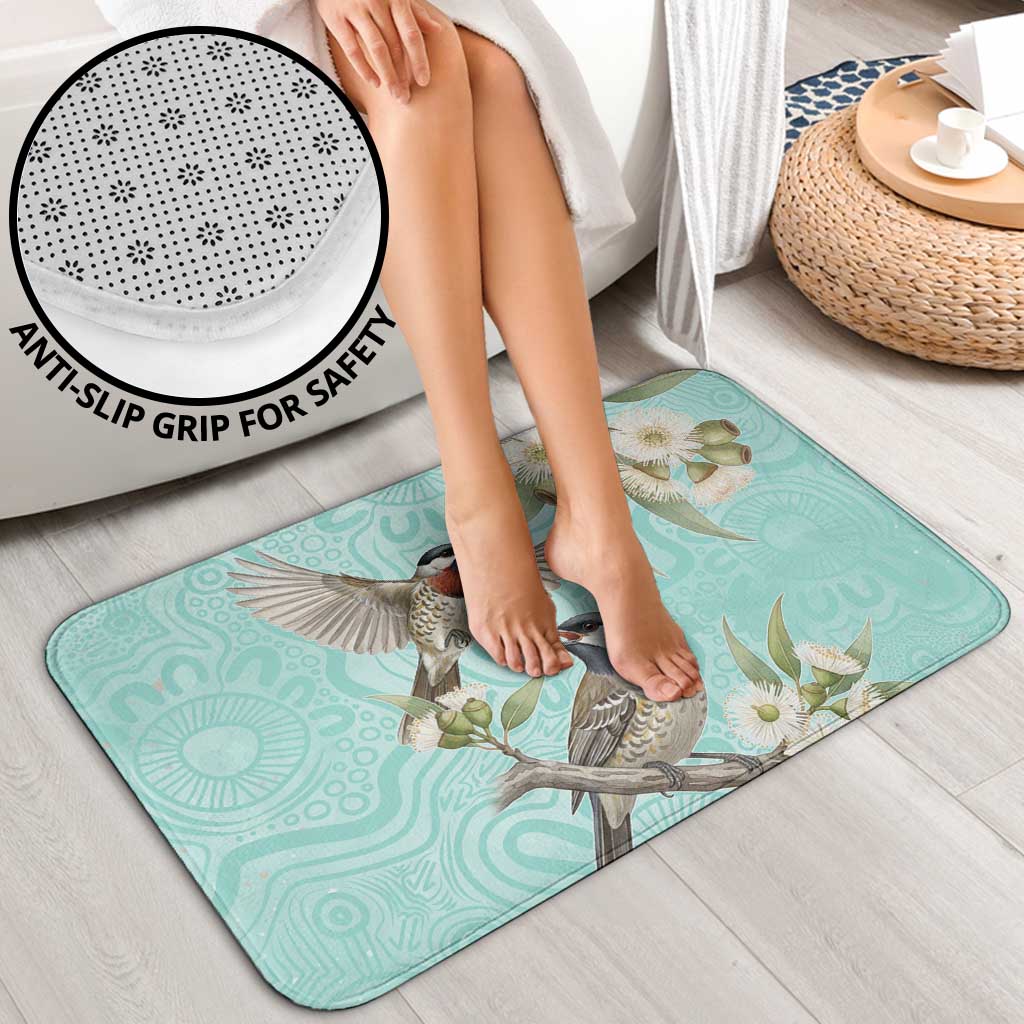 Australia Red Wattlebird Bathroom Set Eucalyptus Alba Indigenous Art - Aussie Hoodie