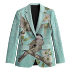 Australia Red Wattlebird Blazer Eucalyptus Alba Indigenous Art - Aussie Hoodie