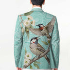 Australia Red Wattlebird Blazer Eucalyptus Alba Indigenous Art - Aussie Hoodie