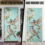 Australia Red Wattlebird Door Cover Eucalyptus Alba Indigenous Art - Aussie Hoodie