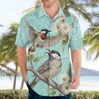Australia Red Wattlebird Hawaiian Shirt Eucalyptus Alba Indigenous Art - Aussie Hoodie