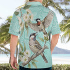 Australia Red Wattlebird Hawaiian Shirt Eucalyptus Alba Indigenous Art - Aussie Hoodie