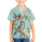 Australia Red Wattlebird Hawaiian Shirt Eucalyptus Alba Indigenous Art - Aussie Hoodie
