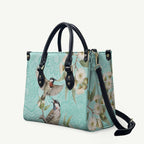 Australia Red Wattlebird Leather Bag Eucalyptus Alba Indigenous Art - Aussie Hoodie