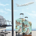 Australia Red Wattlebird Luggage Cover Eucalyptus Alba Indigenous Art - Aussie Hoodie