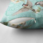 Australia Red Wattlebird Pillow Cover Eucalyptus Alba Indigenous Art - Aussie Hoodie