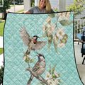Australia Red Wattlebird Quilt Eucalyptus Alba Indigenous Art - Aussie Hoodie