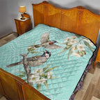 Australia Red Wattlebird Quilt Eucalyptus Alba Indigenous Art - Aussie Hoodie