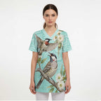 Australia Red Wattlebird Scrub Top Eucalyptus Alba Indigenous Art - Aussie Hoodie