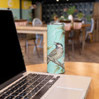 Australia Red Wattlebird Skinny Tumbler Eucalyptus Alba Indigenous Art - Aussie Hoodie