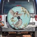 Australia Red Wattlebird Spare Tire Cover Eucalyptus Alba Indigenous Art - Aussie Hoodie