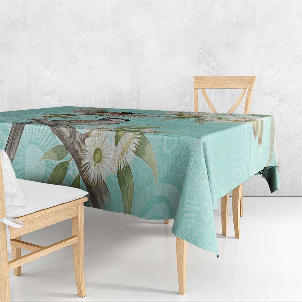 Australia Red Wattlebird Tablecloth Eucalyptus Alba Indigenous Art - Aussie Hoodie