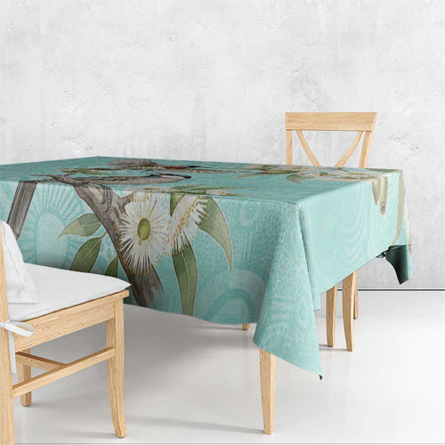 Australia Red Wattlebird Tablecloth Eucalyptus Alba Indigenous Art - Aussie Hoodie