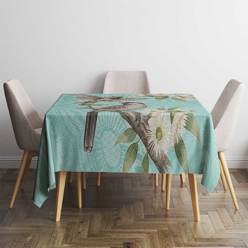 Australia Red Wattlebird Tablecloth Eucalyptus Alba Indigenous Art - Aussie Hoodie