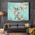 Australia Red Wattlebird Tapestry Eucalyptus Alba Indigenous Art - Aussie Hoodie