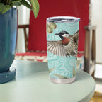 Australia Red Wattlebird Tumbler Cup Eucalyptus Alba Indigenous Art - Aussie Hoodie