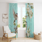 Australia Red Wattlebird Window Curtain Eucalyptus Alba Indigenous Art - Aussie Hoodie
