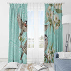 Australia Red Wattlebird Window Curtain Eucalyptus Alba Indigenous Art - Aussie Hoodie