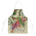 Australia Moluccan Eclectus Apron Australian Native Flowers Indigenous Art - Aussie Hoodie