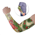 Australia Moluccan Eclectus Arm Sleeves Australian Native Flowers Indigenous Art - Aussie Hoodie