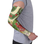 Australia Moluccan Eclectus Arm Sleeves Australian Native Flowers Indigenous Art - Aussie Hoodie