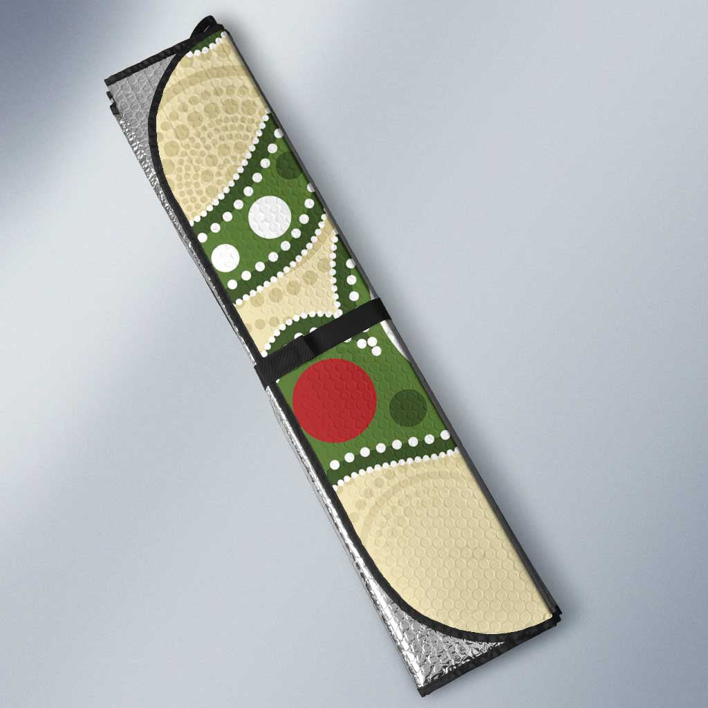 Australia Moluccan Eclectus Auto Sun Shade Australian Native Flowers Indigenous Art - Aussie Hoodie