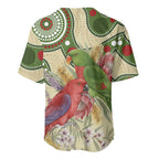 Australia Moluccan Eclectus Baseball Jersey Australian Native Flowers Indigenous Art - Aussie Hoodie