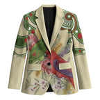 Australia Moluccan Eclectus Blazer Australian Native Flowers Indigenous Art - Aussie Hoodie