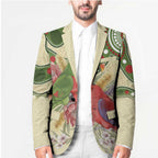 Australia Moluccan Eclectus Blazer Australian Native Flowers Indigenous Art - Aussie Hoodie