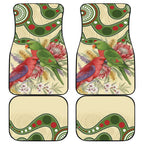 Australia Moluccan Eclectus Car Mats Australian Native Flowers Indigenous Art - Aussie Hoodie